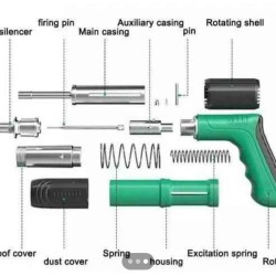 PISTOLA DE CLAVOS FULMINANTE DE PRESIÓN