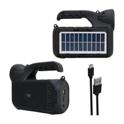 PARLANTE, LINTERNA, RADIO, SOLAR INALAMBRICO