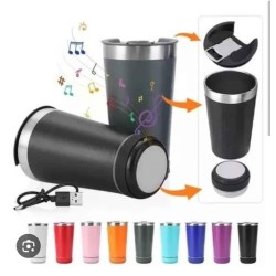 VASOS TERMICOS CON PARLANTE BLUETOOTH