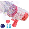 Bazooka Lanza Burbujas con luces multicolor Recargables