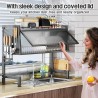 Escurridor de platos con tapa de acero inoxidable