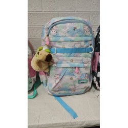 Mochila Kawaii Gatito con Llavero Capibara